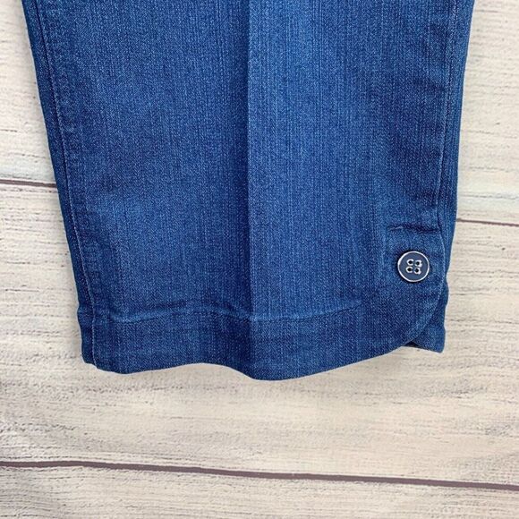 SlimSation Capri Pants 4 Jean Style Tummy Control Pull on Inseam 20.5" New NWT - Picture 5 of 10